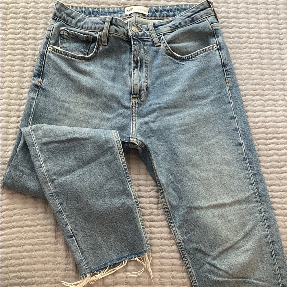 Zara Classic Blue Denim Pants